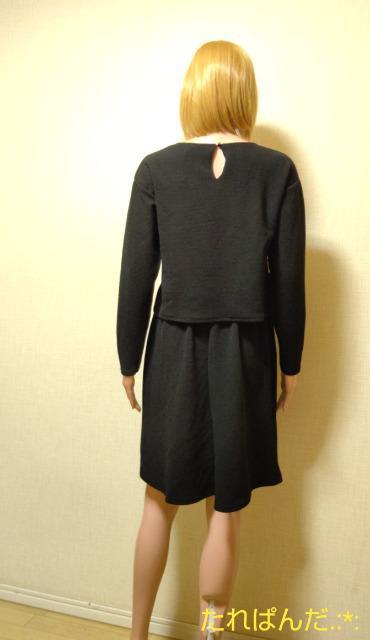 新品タグ付☆ELVENCE☆綺麗な2ピースチックなニットワンピW123☆3点で即楽落 < 女性ファッション  新品タグ付☆ELVENCE☆綺麗な2ピースチックなニットワンピW123☆3点で即楽落 < 女性ファッションの