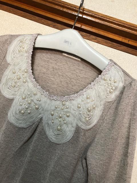 axes femme アクシーズファム パール&レース ふんわりカットソー < ブランド axes femme アクシーズファム パール&レース ふんわりカットソー < ブランドの