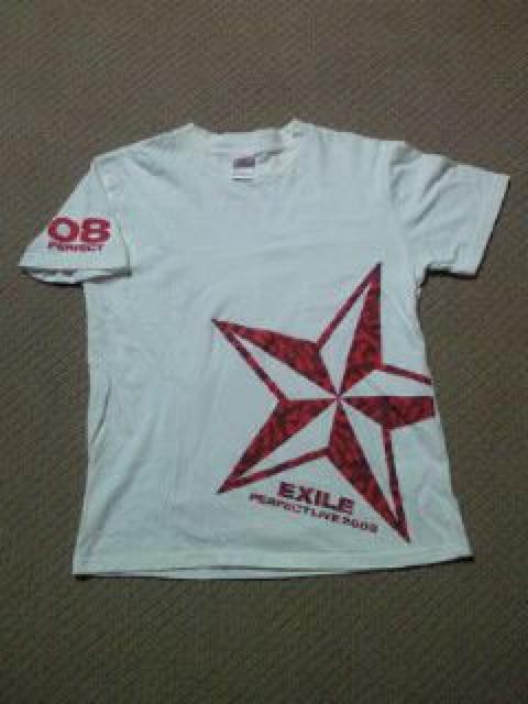 EXILE エグザイル コンサート 2008 PERFECT ライブ ツアー Tシャツ 白 Sサイズ 迷彩 < タレントグッズ  EXILE エグザイル コンサート 2008 PERFECT ライブ ツアー Tシャツ 白 Sサイズ 迷彩 < タレントグッズの
