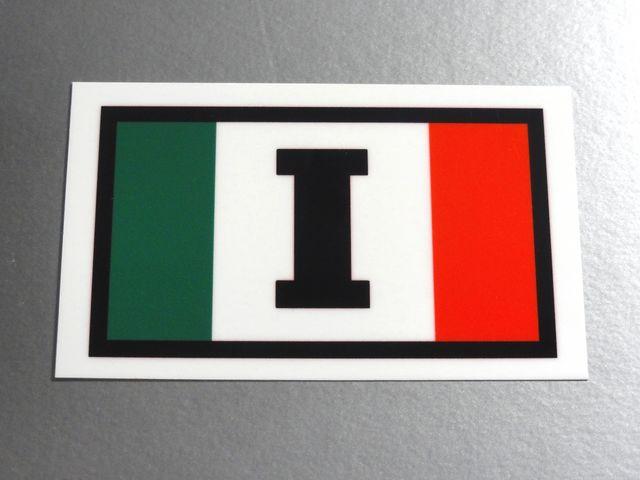 s1● I イタリア国旗ステッカー2枚set シール●即買! < 自動車/バイク s1● I イタリア国旗ステッカー2枚set シール●即買! < 自動車/バイク