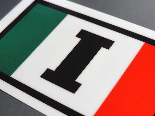 s1● I イタリア国旗ステッカー2枚set シール●即買! < 自動車/バイク s1● I イタリア国旗ステッカー2枚set シール●即買! < 自動車/バイク