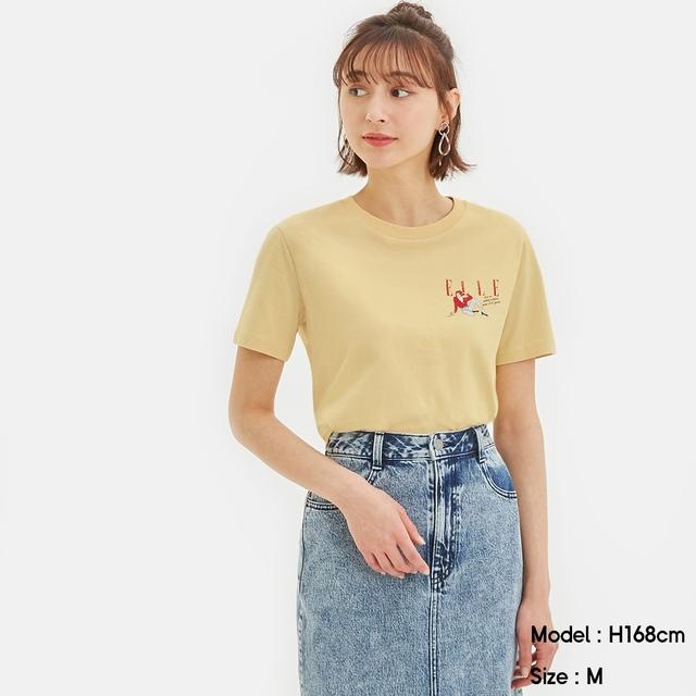 GUグラフィックT(半袖)ELLE4 サイズXL < ブランド  GUグラフィックT(半袖)ELLE4 サイズXL < ブランドの