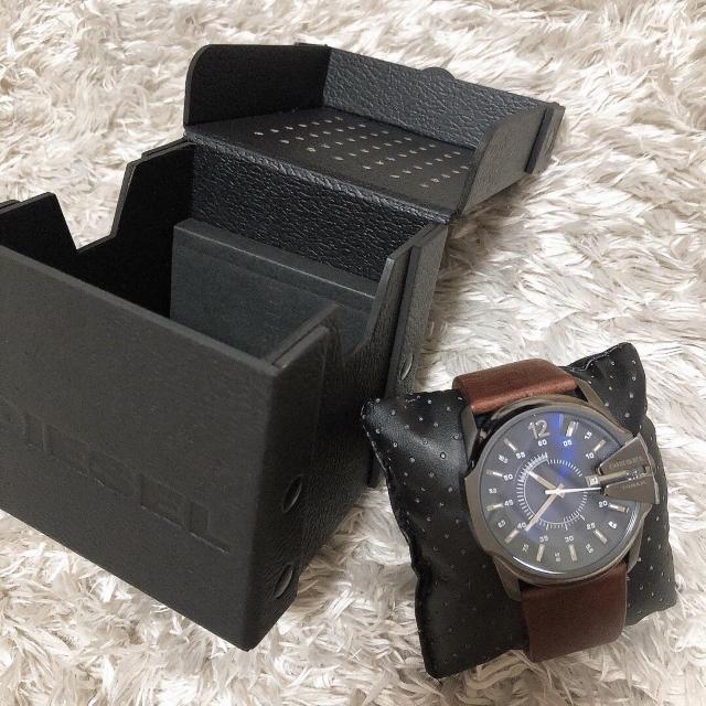 新品!!◆DIESEL/ディーゼル◆マスターチーフMASTER CHIEF★DZ1618*ブルー×牛革ベルト < ブランド  新品!!◆DIESEL/ディーゼル◆マスターチーフMASTER CHIEF★DZ1618*ブルー×牛革ベルト < ブランドの