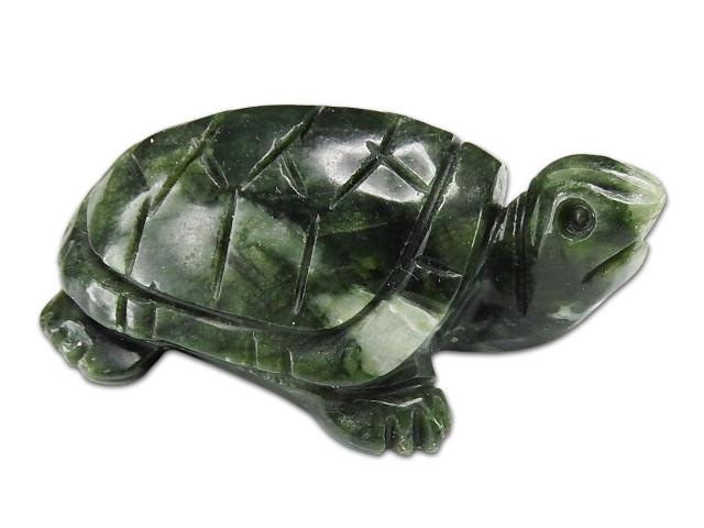 旅人の御守り天然石蛇紋岩サーペンティン亀手彫り縁起物オフィス置物濃い目 < インテリア/ライフ  旅人の御守り天然石蛇紋岩サーペンティン亀手彫り縁起物オフィス置物濃い目 < インテリア/ライフの
