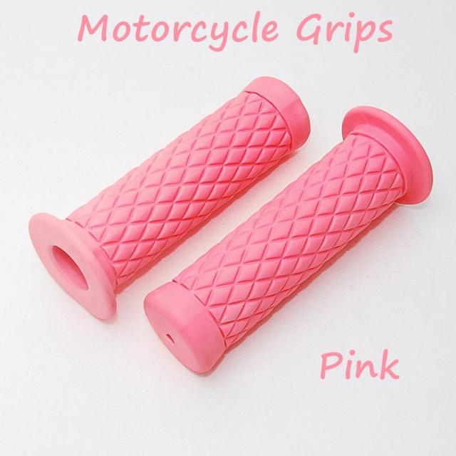 ダイヤ柄 ラバーハンドルグリップ ピンク 非貫通式 22.2径用 汎用 バイク ラバーグリップ カスタム ハンドル グリップ 桃 < 自動車/バイク ダイヤ柄 ラバーハンドルグリップ ピンク 非貫通式 22.2径用 汎用 バイク ラバーグリップ カスタム ハンドル グリップ 桃 < 自動車/バイク