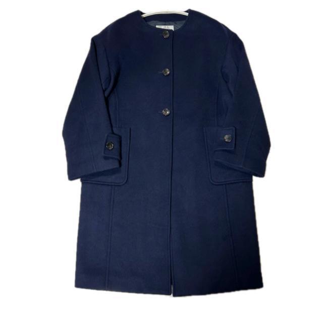 美品 le.coeur blanc ルクールブラン ノーカラーウールコート 38 < ブランド 美品 le.coeur blanc ルクールブラン ノーカラーウールコート 38 < ブランドの