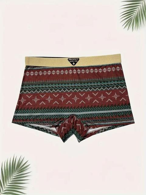 超お買い得1490円★3枚セット 女性用ミッドライズボクサーブリーフ エスニックプリント 超伸縮 USAサイズM(日本サイズL) < 女性ファッション 超お買い得1490円★3枚セット 女性用ミッドライズボクサーブリーフ エスニックプリント 超伸縮 USAサイズM(日本サイズL) < 女性ファッションの