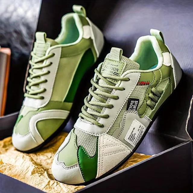 超お買い得2690円★軽量スニーカー メンズ 軽量通気性スニーカー | オールシーズン対応 26.5cm グリーンオレンジ < 男性ファッション 超お買い得2690円★軽量スニーカー メンズ 軽量通気性スニーカー | オールシーズン対応 26.5cm グリーンオレンジ < 男性ファッションの