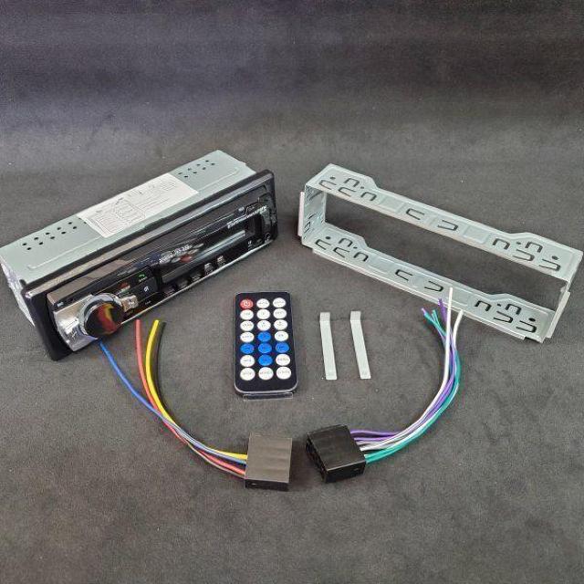 Bluetooth �J�[�I�[�f�B�I microSD 1DIN AUX MP3 WMA AUX USB FM �� ������/�o�C�N