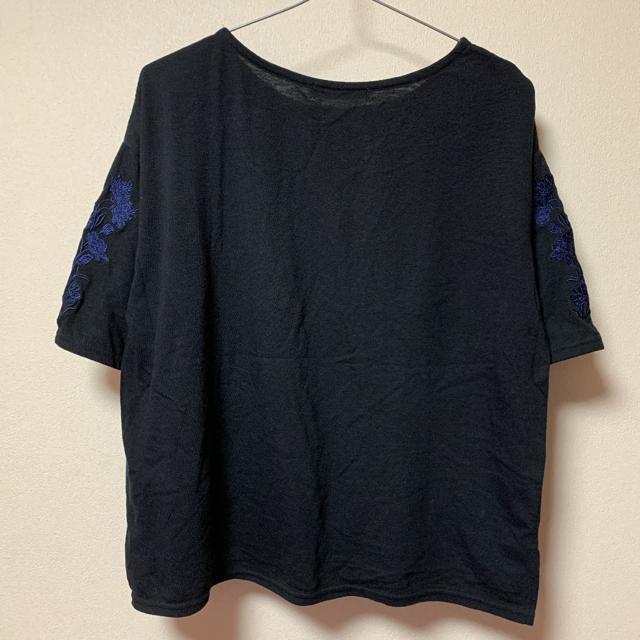 袖刺繍カットソー < 女性ファッション  袖刺繍カットソー < 女性ファッションの