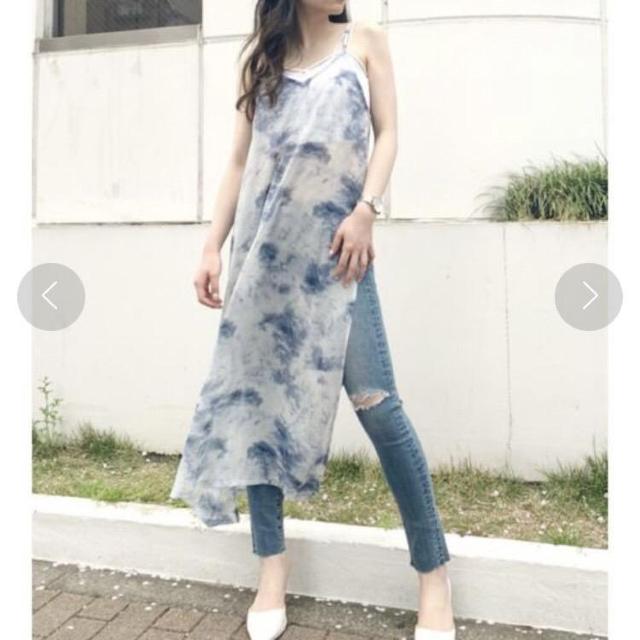 新品!!◆GYDA/ジェイダ◆サイドスリットタイダイシースルーロングキャミ★ベージュF*マキシワンピ♪ < ブランド  新品!!◆GYDA/ジェイダ◆サイドスリットタイダイシースルーロングキャミ★ベージュF*マキシワンピ♪ < ブランドの