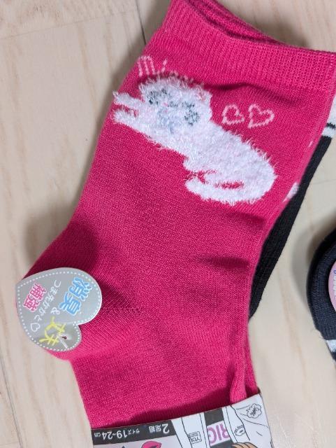 19~24cm★かわいい女の子靴下3足セット★ソックス★新品★送料無料 < キッズ/ベビー  19~24cm★かわいい女の子靴下3足セット★ソックス★新品★送料無料 < キッズ/ベビーの