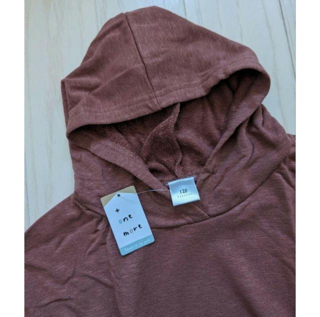 120★+one more★裏パイル★ビッグシルエットパーカー★新品★送料無料 < キッズ/ベビー  120★+one more★裏パイル★ビッグシルエットパーカー★新品★送料無料 < キッズ/ベビーの