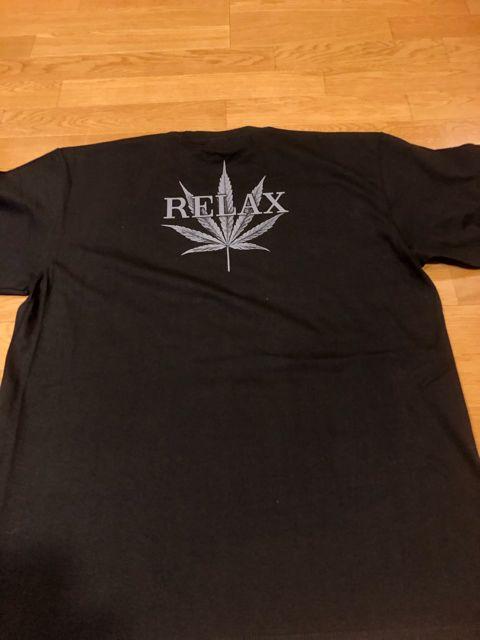 LA直輸入  RELAX  マリファナ  黒ブラック  size2XL 厚手 T2 < 男性ファッション  LA直輸入  RELAX  マリファナ  黒ブラック  size2XL 厚手 T2 < 男性ファッションの