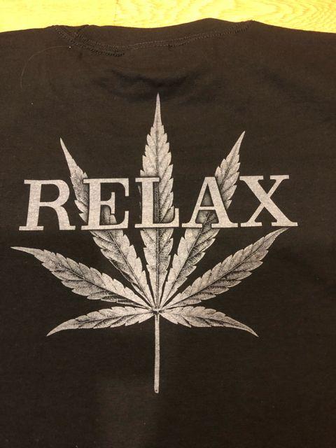 LA直輸入  RELAX  マリファナ  黒ブラック  size2XL 厚手 T2 < 男性ファッション  LA直輸入  RELAX  マリファナ  黒ブラック  size2XL 厚手 T2 < 男性ファッションの