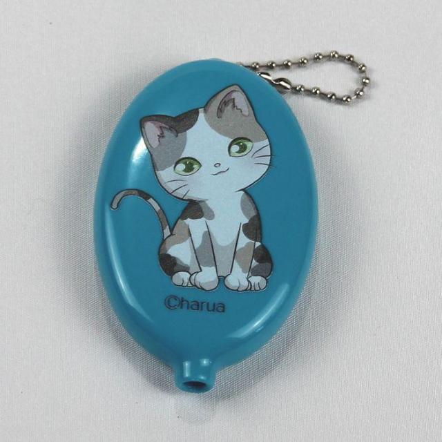 ★harua 猫ラバーコインケース 猫柄 青色 小銭入れ 財布 小物 < 女性ファッション  ★harua 猫ラバーコインケース 猫柄 青色 小銭入れ 財布 小物  < 女性ファッションの