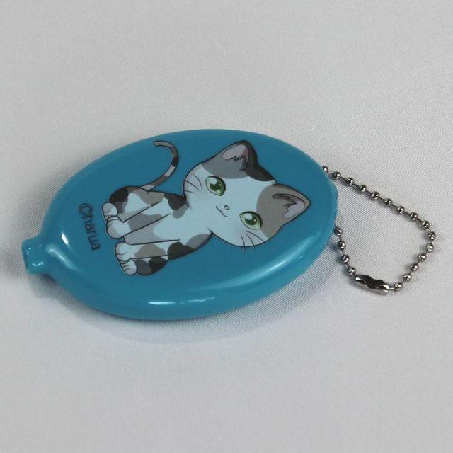 ★harua 猫ラバーコインケース 猫柄 青色 小銭入れ 財布 小物 < 女性ファッション  ★harua 猫ラバーコインケース 猫柄 青色 小銭入れ 財布 小物 < 女性ファッションの