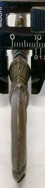 三鈷杵 全長10.5cm 銅製 仏具 仏教美術 密教法具 ペンダントヘッドにも 金剛杵 pendant heads vajra < ホビー  三鈷杵 全長10.5cm 銅製 仏具 仏教美術 密教法具 ペンダントヘッドにも 金剛杵 pendant heads vajra < ホビーの