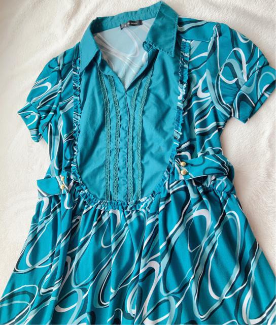 la scene privee クラシカル 半袖 プリント ワンピース M N2m < 女性ファッション  la scene privee クラシカル 半袖 プリント ワンピース M N2m < 女性ファッションの