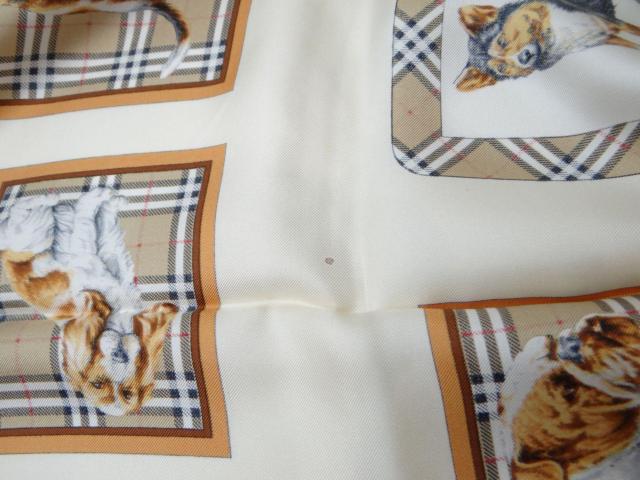 Burberrys バーバリー 犬 ドッグ シルク スカーフ ブラウン系<USED>【送料無料】 < ブランド Burberrys バーバリー 犬 ドッグ シルク スカーフ ブラウン系<USED>【送料無料】 < ブランドの