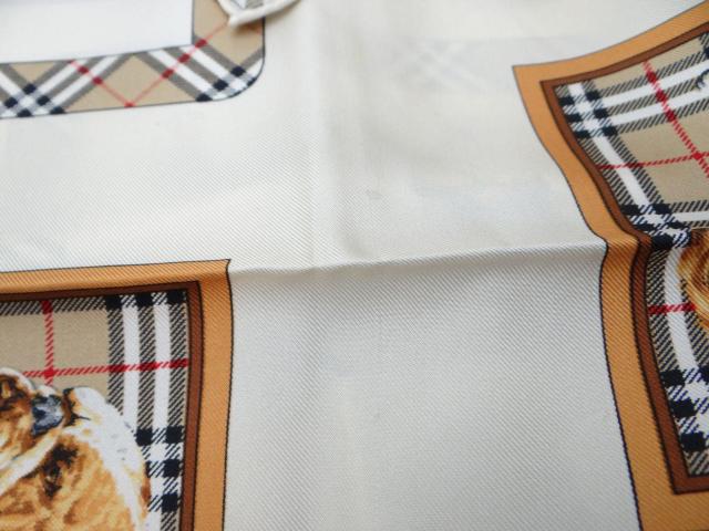 Burberrys バーバリー 犬 ドッグ シルク スカーフ ブラウン系<USED>【送料無料】 < ブランド Burberrys バーバリー 犬 ドッグ シルク スカーフ ブラウン系<USED>【送料無料】 < ブランドの