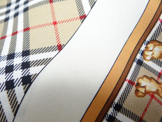 Burberrys バーバリー 犬 ドッグ シルク スカーフ ブラウン系<USED>【送料無料】 < ブランド Burberrys バーバリー 犬 ドッグ シルク スカーフ ブラウン系<USED>【送料無料】 < ブランドの