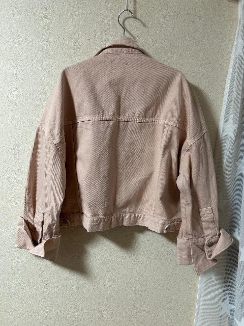 新品タグ付きZARA★ベビーピンクゆったりコットンGジャン < ブランド  新品タグ付きZARA★ベビーピンクゆったりコットンGジャン < ブランドの