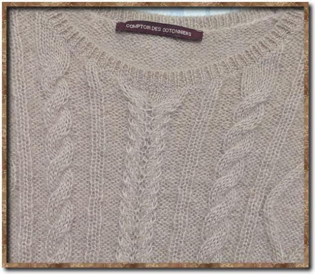 コントワーデコトニエ モヘヤアルパカ混ニット 薄茶 < ブランド コントワーデコトニエ モヘヤアルパカ混ニット 薄茶 < ブランドの