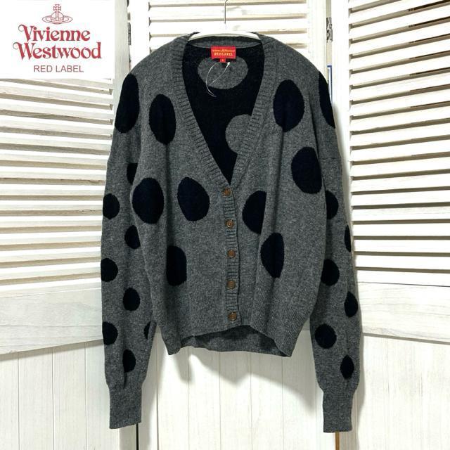 ヴィヴィアンウエストウッド レッドレーベル ドット柄 カーディガン 3 < ブランド ヴィヴィアンウエストウッド レッドレーベル ドット柄 カーディガン 3 < ブランドの