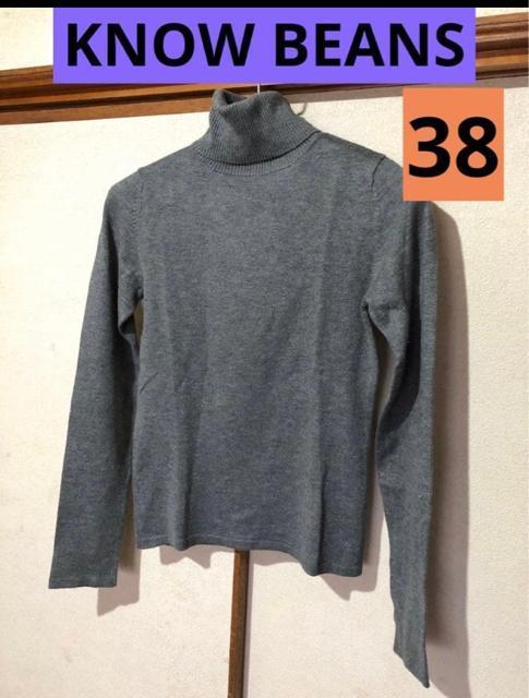 KNOW BEANS タートルセーター グレー 38 M < 女性ファッション KNOW BEANS タートルセーター グレー 38 M < 女性ファッションの