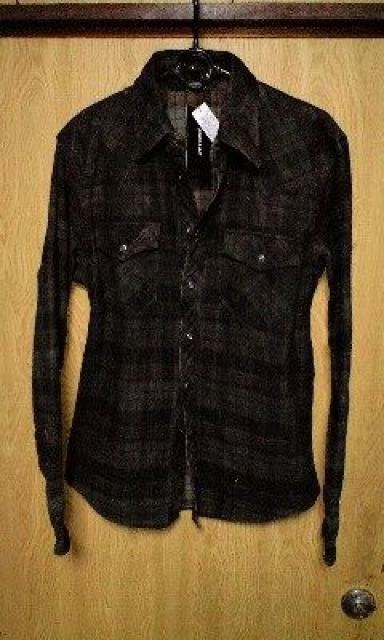 新品SHELLACシェラック 顔料コーティングチェックシャツジャケット 46 < ブランド  新品SHELLACシェラック 顔料コーティングチェックシャツジャケット 46  < ブランドの