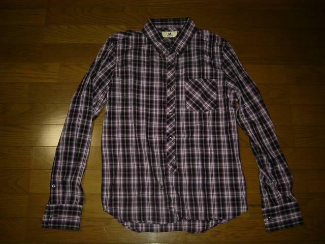 美中古エムMチェックシャツM薄手パープル系TMT < ブランド  美中古エムMチェックシャツM薄手パープル系TMT  < ブランドの