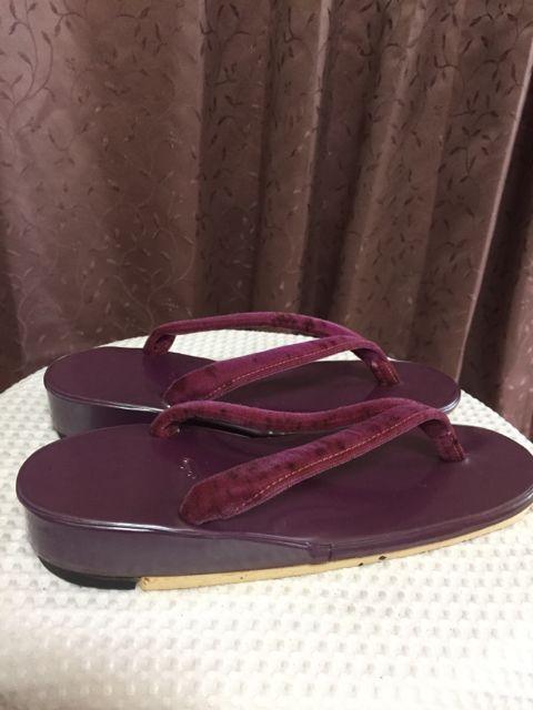 143.新品☆和装  ぞうり☆紫/パープル☆23センチ☆難有り < 女性ファッション  143.新品☆和装  ぞうり☆紫/パープル☆23センチ☆難有り < 女性ファッションの