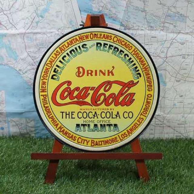 新品【ブリキ看板】Coca-Cola/コカ・コーラ Atlanta 丸型 < ホビー  新品【ブリキ看板】Coca-Cola/コカ・コーラ Atlanta 丸型  < ホビーの