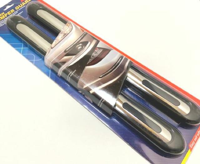 ブラック×鏡面シルバー バンパープロテクターバンパーガード < 自動車/バイク ブラック×鏡面シルバー バンパープロテクターバンパーガード < 自動車/バイク