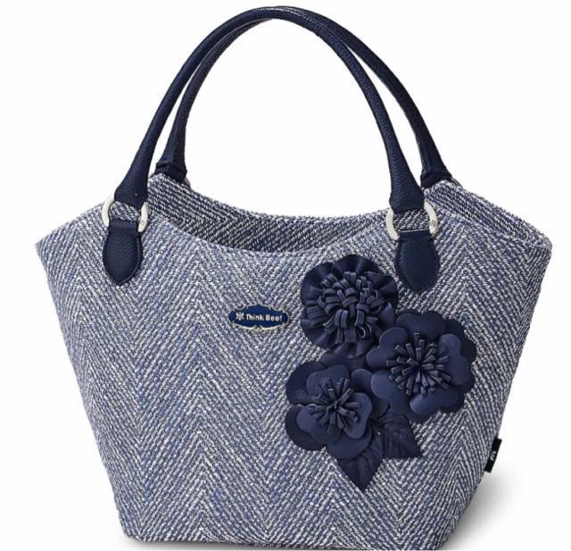 シンクビー ネイビーロゼッタ トート < ブランド  シンクビー ネイビーロゼッタ トート  < ブランドの