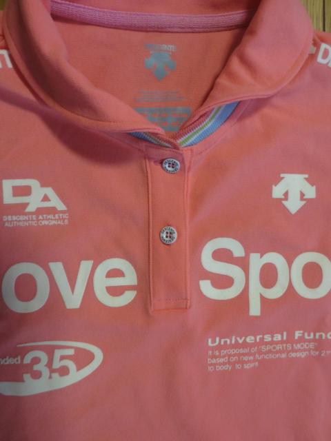 DESCENTE  デサント MoveSport  ポリエステル 半袖 ポロシャツ L < ブランド  DESCENTE  デサント MoveSport  ポリエステル 半袖 ポロシャツ L < ブランドの
