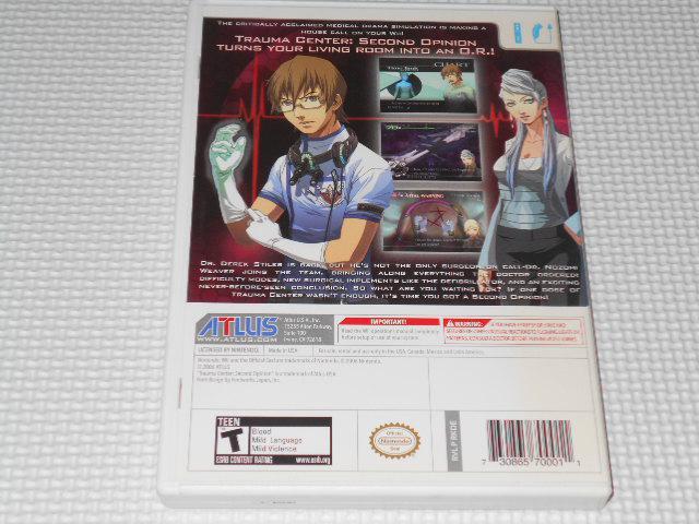 Wii★TRAUMA CENTER SECOND OPINION 海外版 北米版 < ゲーム本体/ソフト  Wii★TRAUMA CENTER SECOND OPINION 海外版 北米版 < ゲーム本体/ソフトの