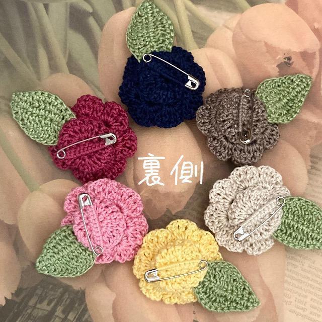 ハンドメイド♪レース編み 花びらいっぱいお花モチーフのブローチ < 女性ファッション  ハンドメイド♪レース編み 花びらいっぱいお花モチーフのブローチ < 女性ファッションの