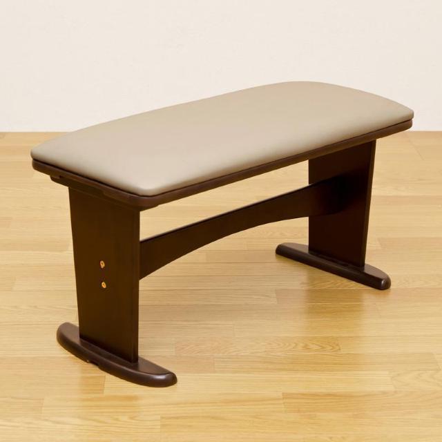 【送料無料】ATOLL ダイニングベンチ 天然木 PVCレザー 合皮 木目調 イス 椅子 < インテリア/ライフ 【送料無料】ATOLL ダイニングベンチ 天然木 PVCレザー 合皮 木目調 イス 椅子 < インテリア/ライフの