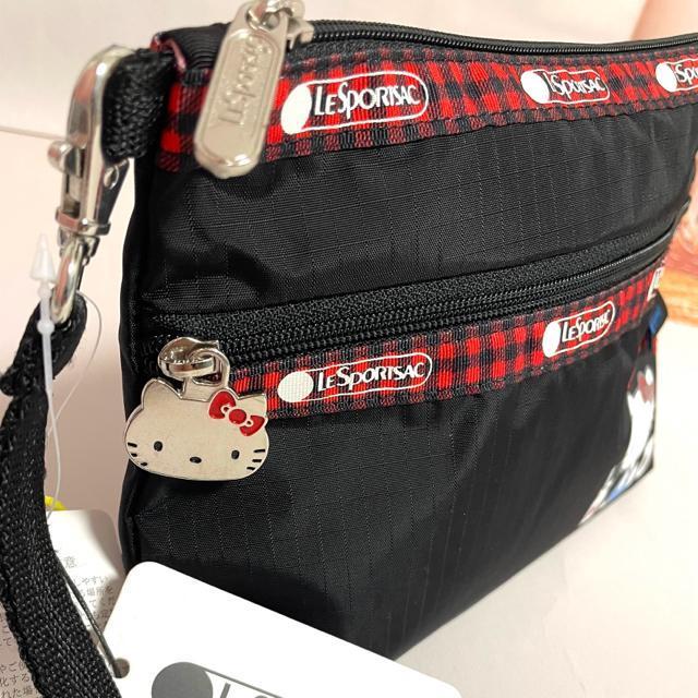 ★新品★LeSportsac レスポートサック ハローキティー 黒色 化粧ポーチ  2つ収納 ポーチ 7105 送料無料 < 女性ファッション  ★新品★LeSportsac レスポートサック ハローキティー 黒色 化粧ポーチ  2つ収納 ポーチ 7105 送料無料 < 女性ファッションの