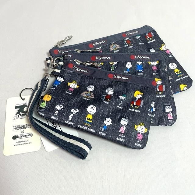 ★新品未使用★LeSportsac レスポートサック スヌーピ グレー 3連ポーチ コスメポーチ 3455 セット < 女性ファッション  ★新品未使用★LeSportsac レスポートサック スヌーピ グレー 3連ポーチ コスメポーチ 3455 セット  < 女性ファッションの