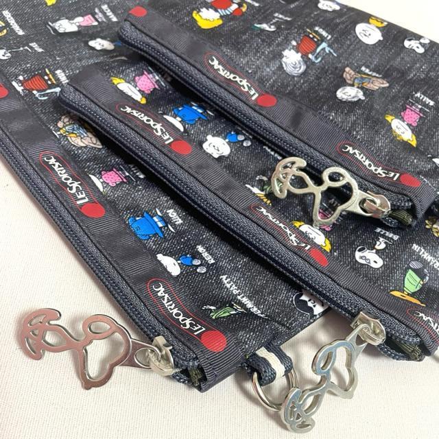 ★新品未使用★LeSportsac レスポートサック スヌーピ グレー 3連ポーチ コスメポーチ 3455 セット < 女性ファッション  ★新品未使用★LeSportsac レスポートサック スヌーピ グレー 3連ポーチ コスメポーチ 3455 セット < 女性ファッションの