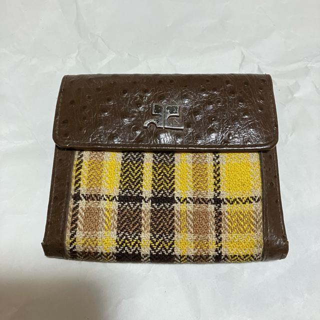 【Courreges / クレージュ】 オーストリッチ / レザー 三つ折り財布 < ブランド  【Courreges / クレージュ】 オーストリッチ / レザー 三つ折り財布  < ブランドの