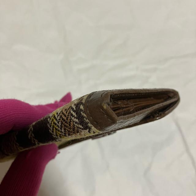 【Courreges / クレージュ】 オーストリッチ / レザー 三つ折り財布 < ブランド  【Courreges / クレージュ】 オーストリッチ / レザー 三つ折り財布 < ブランドの