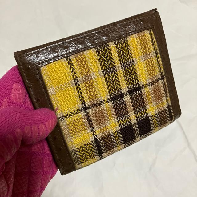 【Courreges / クレージュ】 オーストリッチ / レザー 三つ折り財布 < ブランド  【Courreges / クレージュ】 オーストリッチ / レザー 三つ折り財布 < ブランドの