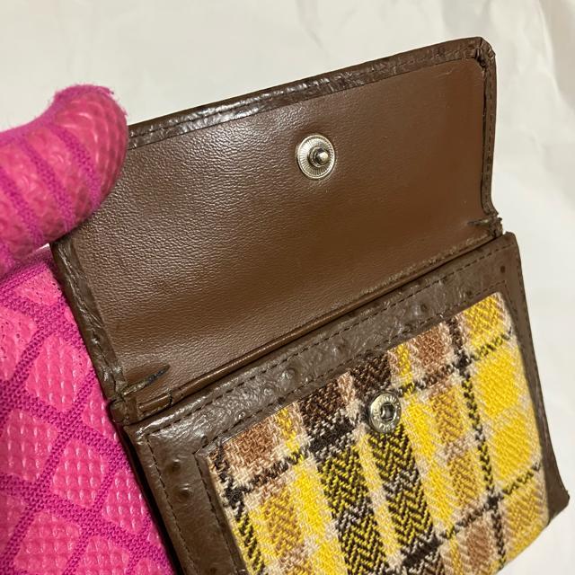 【Courreges / クレージュ】 オーストリッチ / レザー 三つ折り財布 < ブランド  【Courreges / クレージュ】 オーストリッチ / レザー 三つ折り財布 < ブランドの