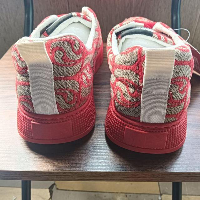 新品 26.5cm メンズ スニーカー レッド シューズ 靴 カジュアル < 男性ファッション  新品 26.5cm メンズ スニーカー レッド シューズ 靴 カジュアル < 男性ファッションの