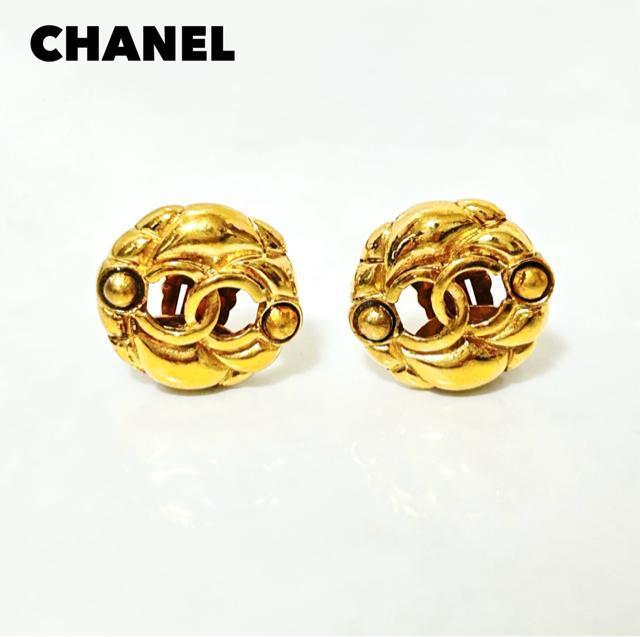希少 CHANEL シャネル ココマーク ゴールド ヴィンテージ イヤリング < ブランド  希少 CHANEL シャネル ココマーク ゴールド ヴィンテージ イヤリング  < ブランドの