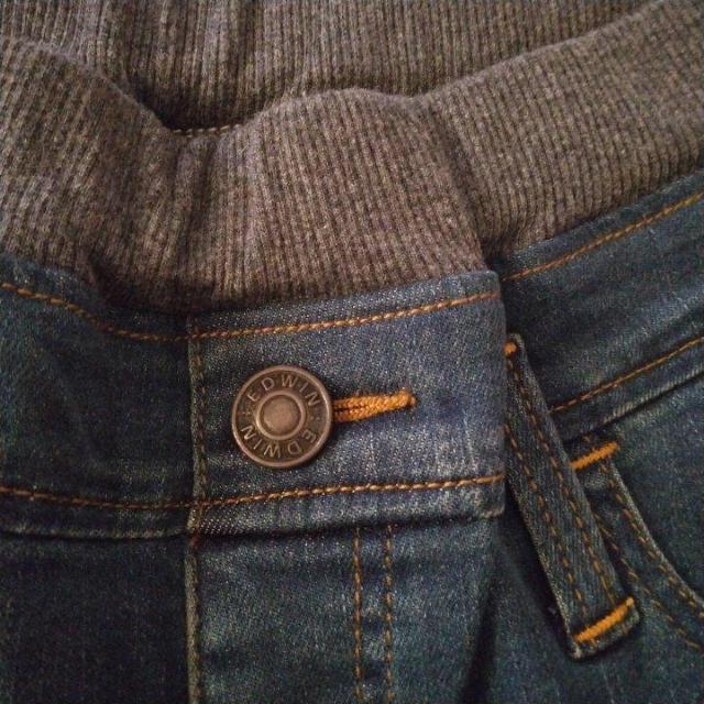 新品 ウエストリブデニムパンツ 160 青系 EDWIN < ブランド 新品 ウエストリブデニムパンツ 160 青系 EDWIN < ブランドの